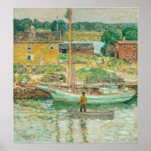 Affiche Hassam - Oyster Sloop 1902