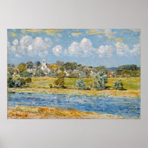 Affiche Hassam - Paysage à Newfields, New Hampshire