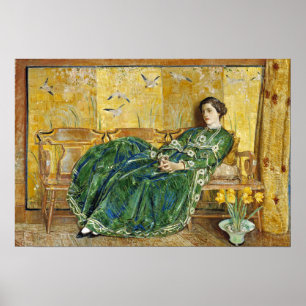 Affiche Hassam - Pont à Old Lyme 1908