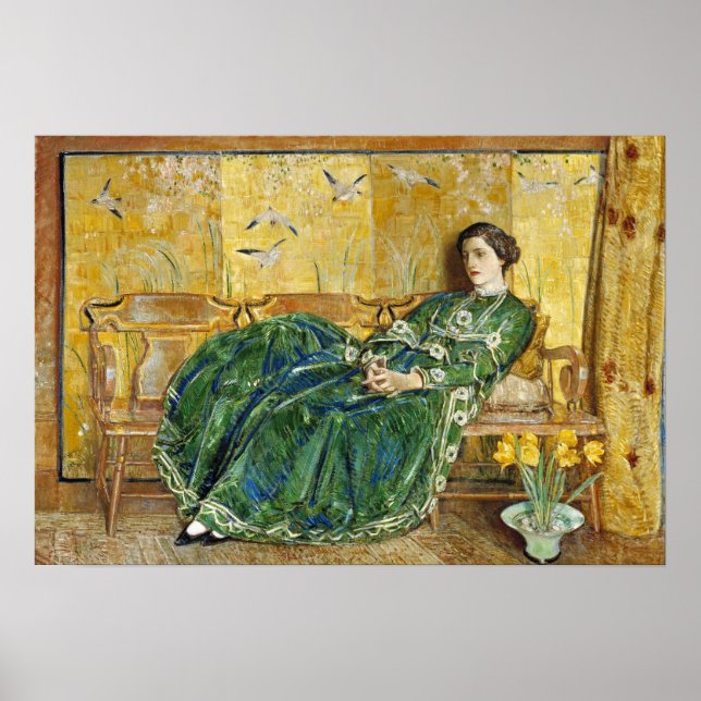 Affiche Hassam - Pont à Old Lyme 1908 (Devant)