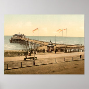 Affiche Hastings Pier, Hastings, Sussex, Empreinte d'archi