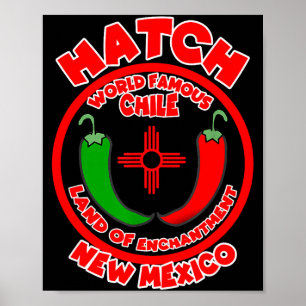Affiche Hatch Nouveau-Mexique Chili mondialement célèbre T