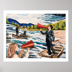 Affiche Hâte et écoulement