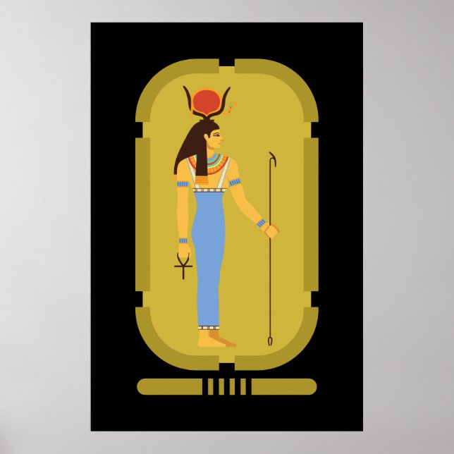 Affiche Hathor déesse égyptienne ancienne (Devant)