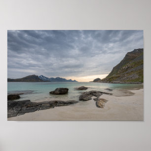 Affiche Haukland Beach Lofoten