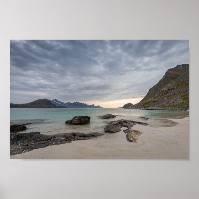 Affiche Haukland Beach Lofoten (Devant)
