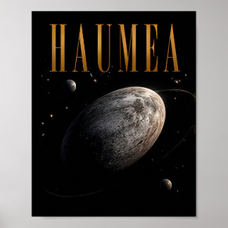 Affiche Haumea Espace Nain de Luxe