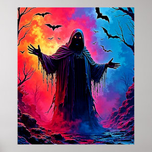 Affiche Hauning Demon Habillé Dans L'Ombre Design