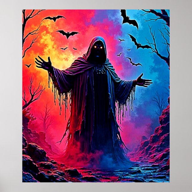Affiche Hauning Demon Habillé Dans L'Ombre Design (Devant)