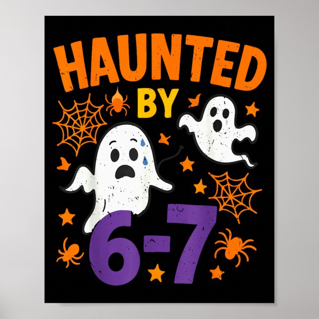 Affiche Haunted 67 Ghost Math Teacher Halloween Costume Ma (Devant)