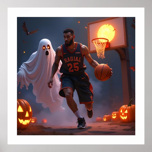 Affiche Haunted Hoops : minuit à la Cour Citrouille (Devant)