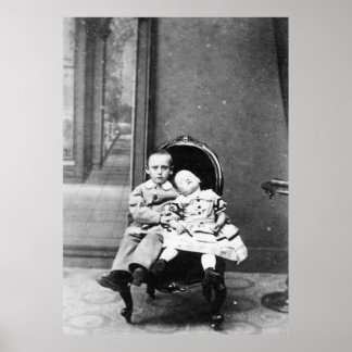 Affiche Haunting Vintage Sibling Portrait