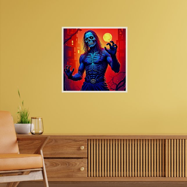 Affiche Haunting Zombie Demon Dans Le Design De La Ville (Salon 2)