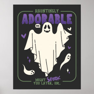 Affiche Hauntingly adorable Funny Halloween les paroles de