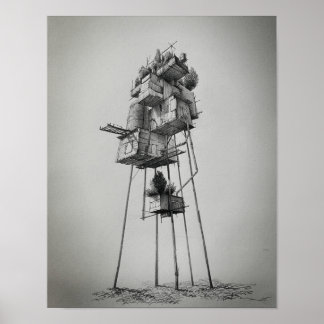 Affiche Hausse des perspectives d'avenir incertaines