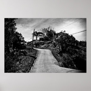 Affiche haut de la route