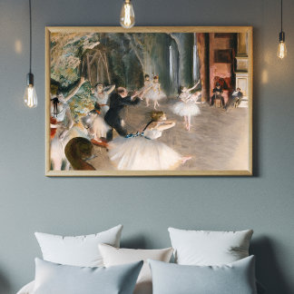 Affiche Haute Résolution Edgar 'La répétition sur scène 18