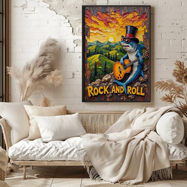 Affiche Hauteur harmonique, Symphonie du coucher de soleil (Créateur téléchargé)