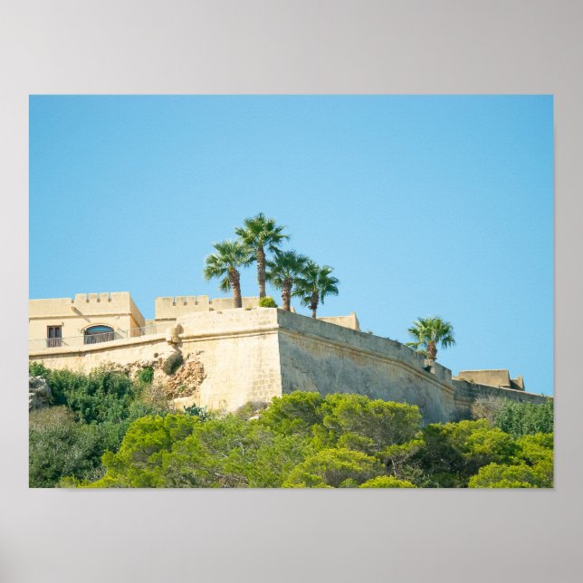 Affiche Hauteurs de la Citadelle de Gozo (Devant)