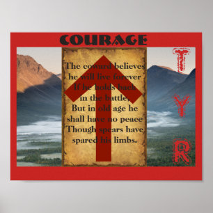 Affiche Havamal Courage