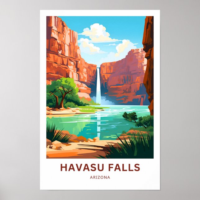 Affiche Havasu Falls Arizona (Devant)