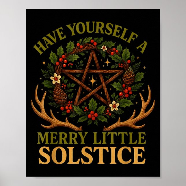 Affiche Have Yourself A Merry Little Solstice Witchcore  (Devant)