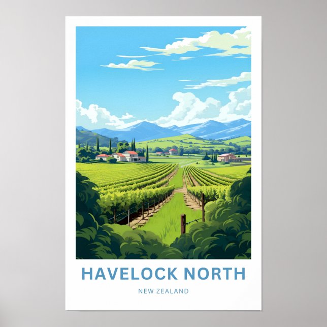 Affiche Havelock North New Zealand Imprimer (Devant)