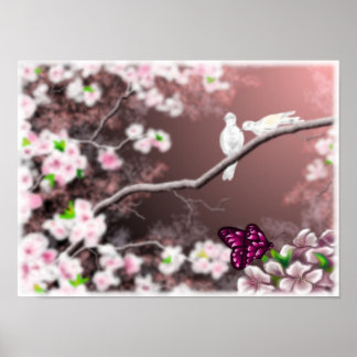 Affiche Haven Cherry Blossom Imprimer