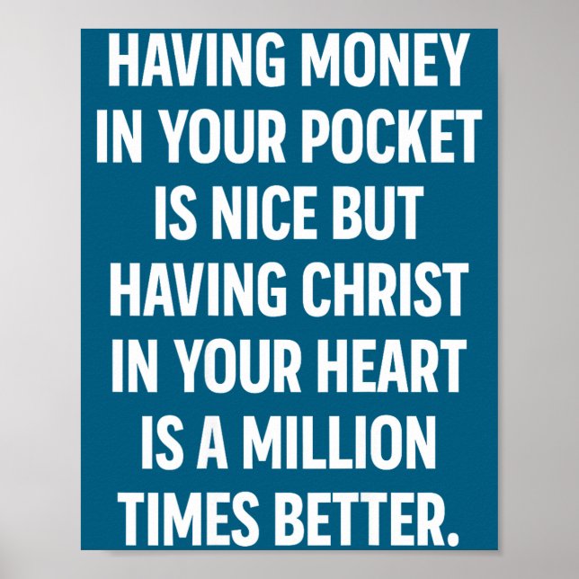 Affiche Having Money In Your Cket Is Nice But Having Chris (Devant)