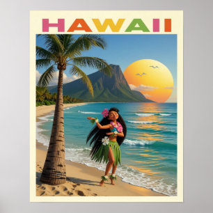 Affiche Hawaï