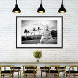 Affiche Hawaii Buddha Black White Photo Just Breathe<br><div class="desc">“Just breathe.” Every time I visit the Big Island, I need to go to this Buddha. Something about the splendor of the ocean, the peaceful face, and the solitude of its placement makes me feel calm, serene, & happy. This beautiful black and white photography print will be the spotlight of...</div>