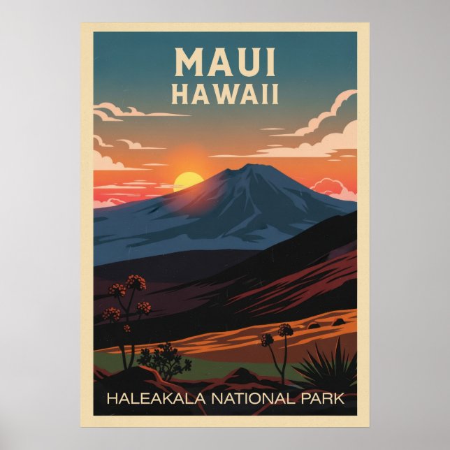 Affiche Hawaii Haleakala National Park V02 (Devant)