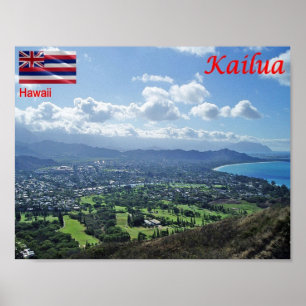 Affiche Hawaii - Kailua -