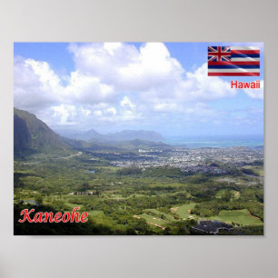 Affiche Hawaii - Kaneohe -