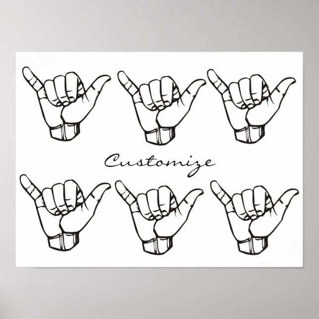 Affiche Hawaii Shaka Brah Wave Thunder_Cove (Devant)