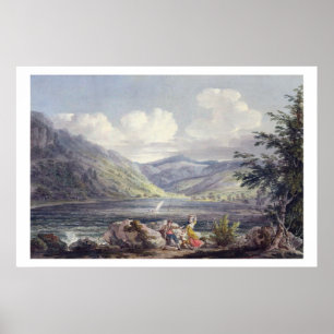 Affiche Haweswater, Westmoreland, c.1795 (avec copie graph