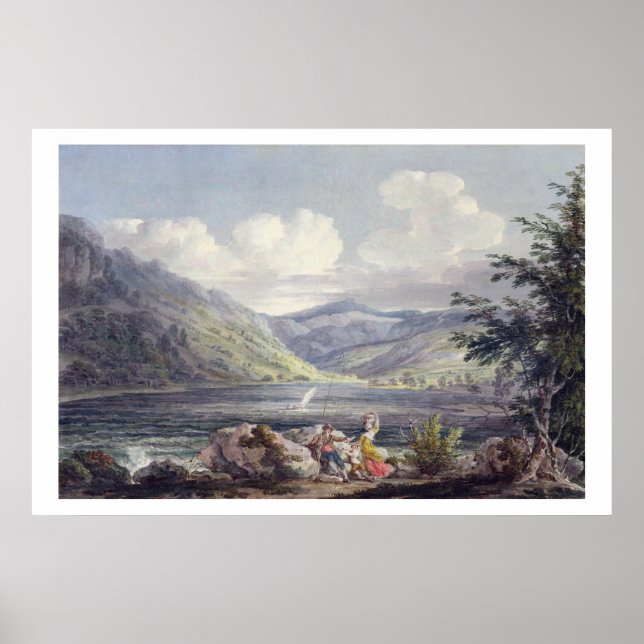Affiche Haweswater, Westmoreland, c.1795 (avec copie graph (Devant)