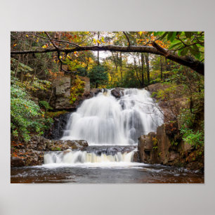 Affiche Hawk Falls in Autumn 14x11"
