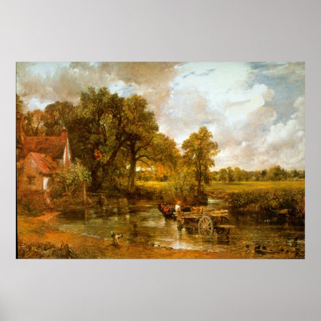 Affiche Hay Wain par John Constable (Devant)