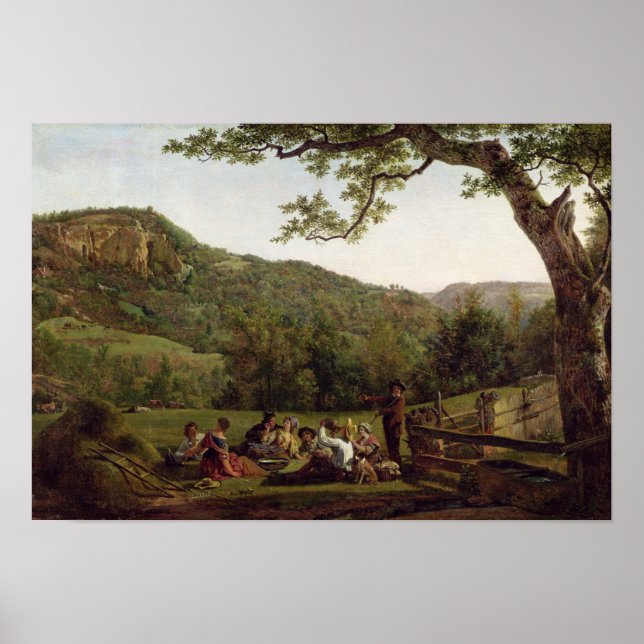 Affiche Haymakers Picnick dans un champ (Devant)