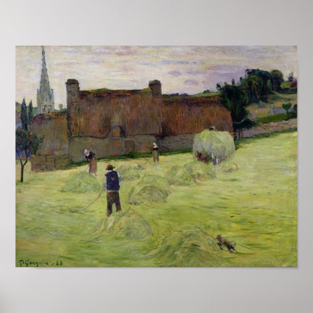 Affiche Haymaking en Bretagne, 1888 (Devant)