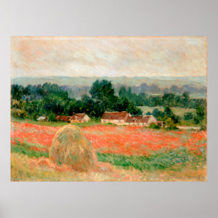 Affiche Haystack à Giverny, Claude Monet