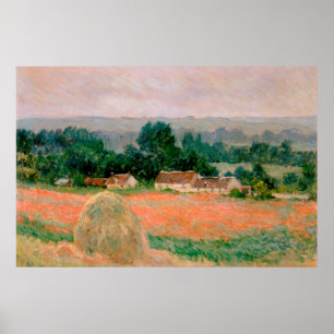 Affiche Haystack à Giverny - Claude Monet - 1886