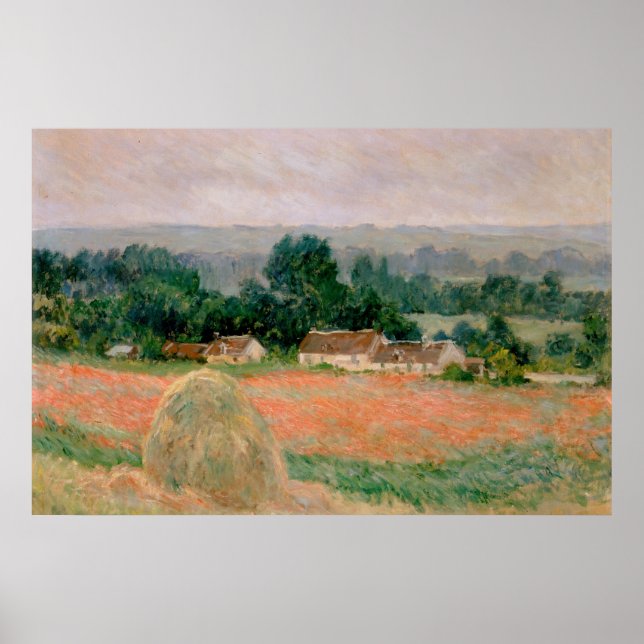 Affiche Haystack à Giverny - Claude Monet - 1886 (Devant)