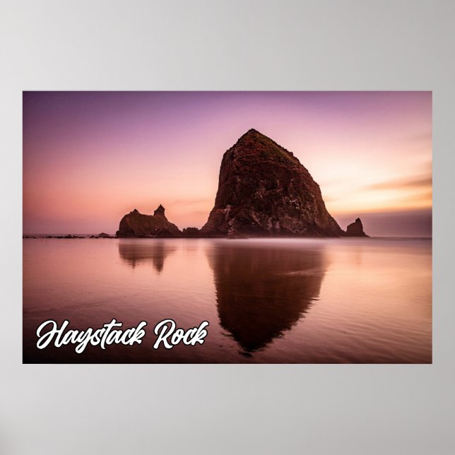 Affiche Haystack Rock, Côte De L'Oregon, États-Unis (Devant)