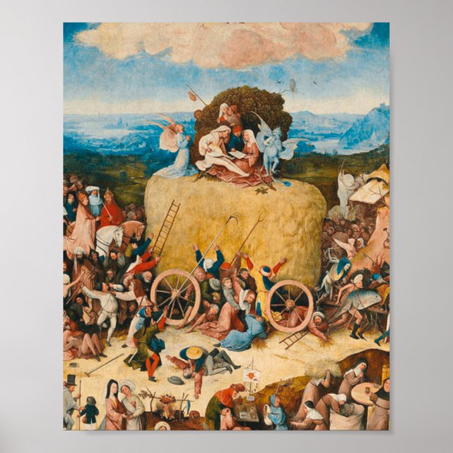 Affiche Haywain Triptych - Hieronymus Bosch (Devant)