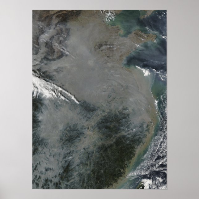 Affiche Haze au-dessus de la Chine orientale (Devant)