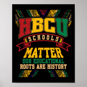 Affiche Hbcu Black College Problèmes scolaires Amérique af