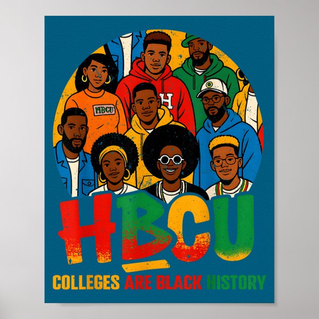Affiche Hbcu Colleges Are Black History African American M (Devant)