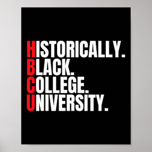 Affiche Hbcu Historiquement Black College Et Universitaire